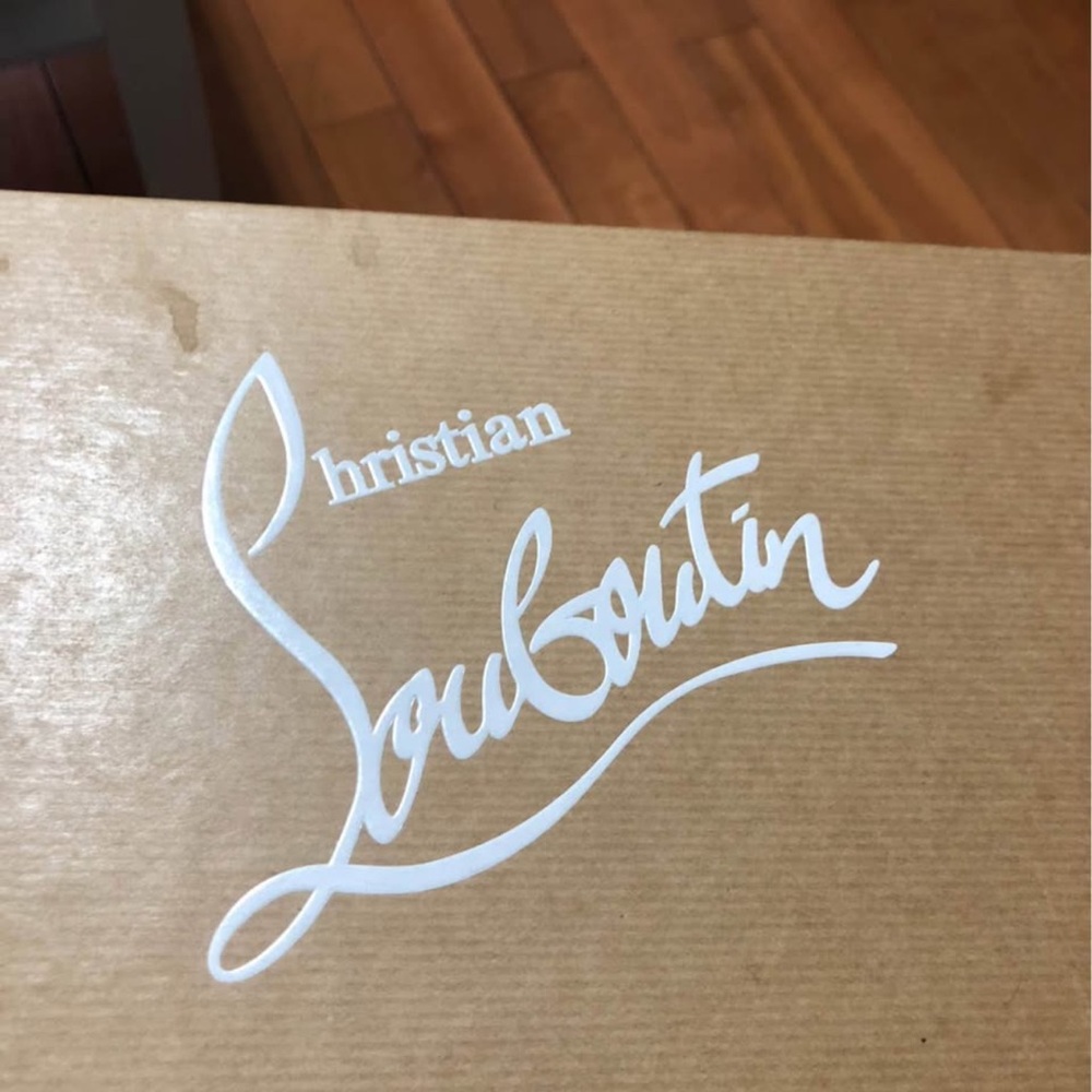Christian Louboutin Brown Box with White Logo